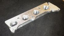 Billet Intake Flange- NON Injected. Uses 2 5/8" OD .125 wall aluminum tube for runners